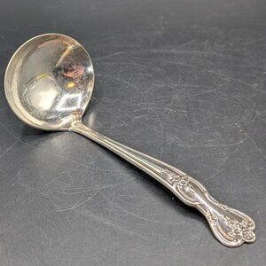 Vtg WM Rogers Gravy Ladle Magnolia Extra Plate Silverplate Original Rogers 6"